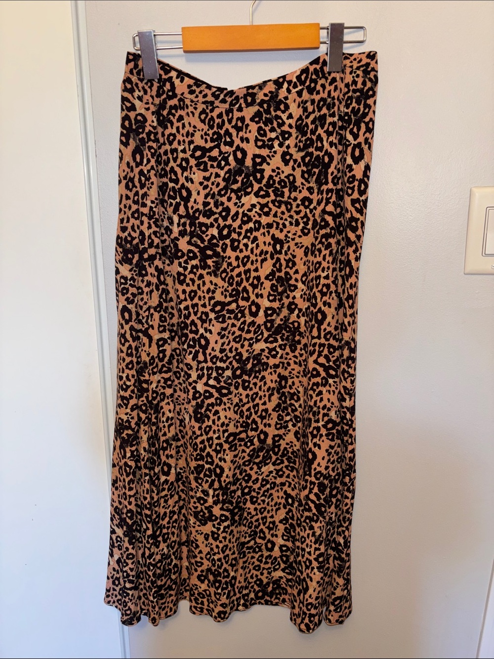 Wilfred Leopard Print Slip skirt - Black on Tan